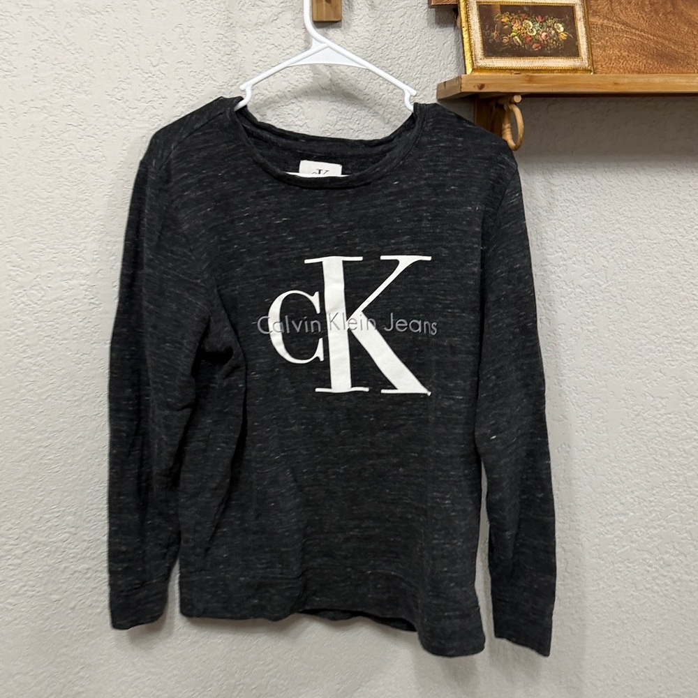 Calvin Klein Black Sweatshirt with White Logo